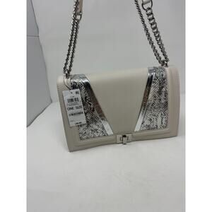 I.N.C. International Concepts Women's Bone Snakeskin-Accent Crossbody Bag